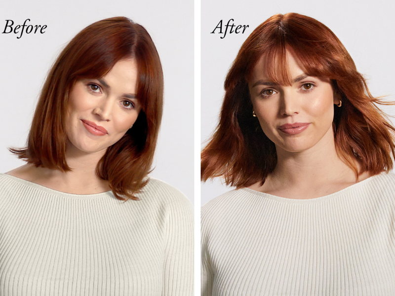 Before and After Oribe Renewal Remedies Treatment