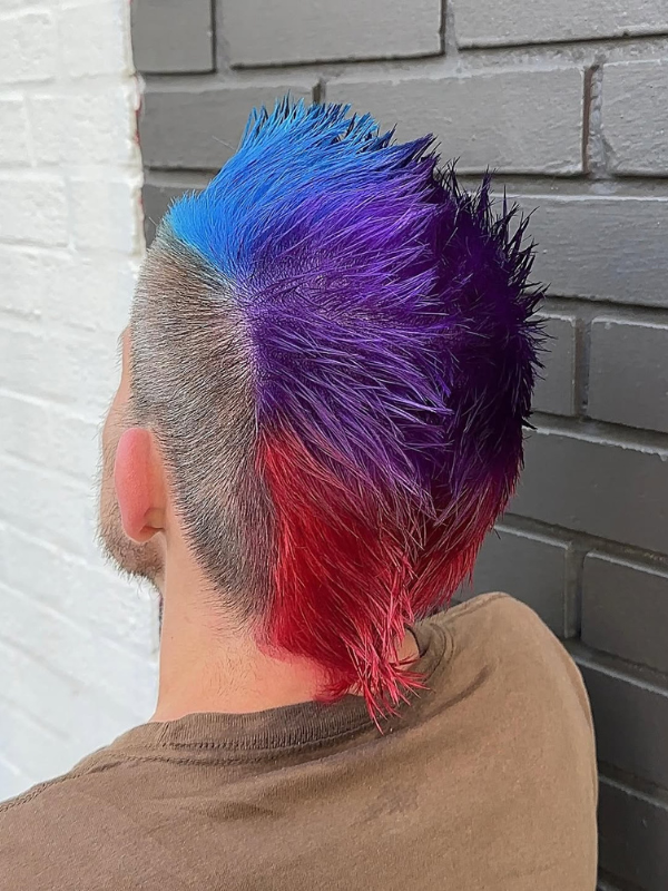 Vibrant Colored Mohawk by Roxy