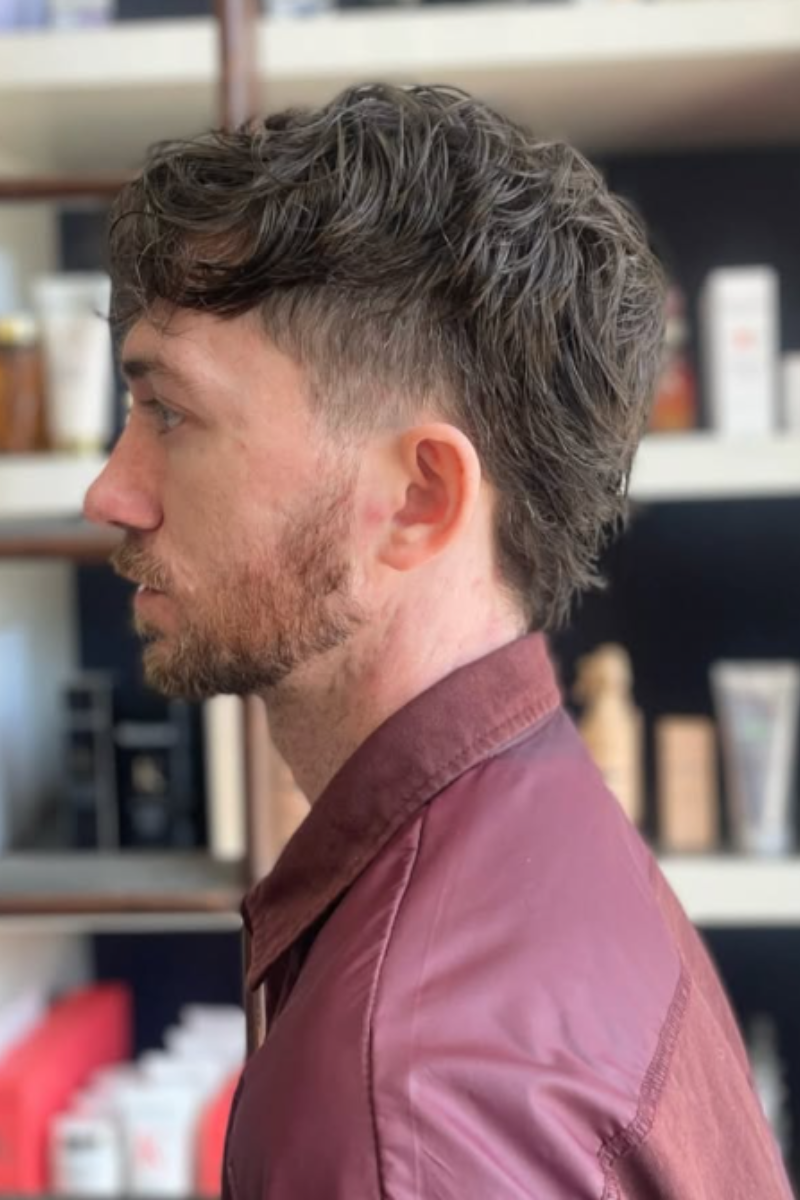 Shaggy Texture with Clean Fade by Josephine